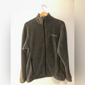 Columbia Charcoal Fleece Zip Up Jacket